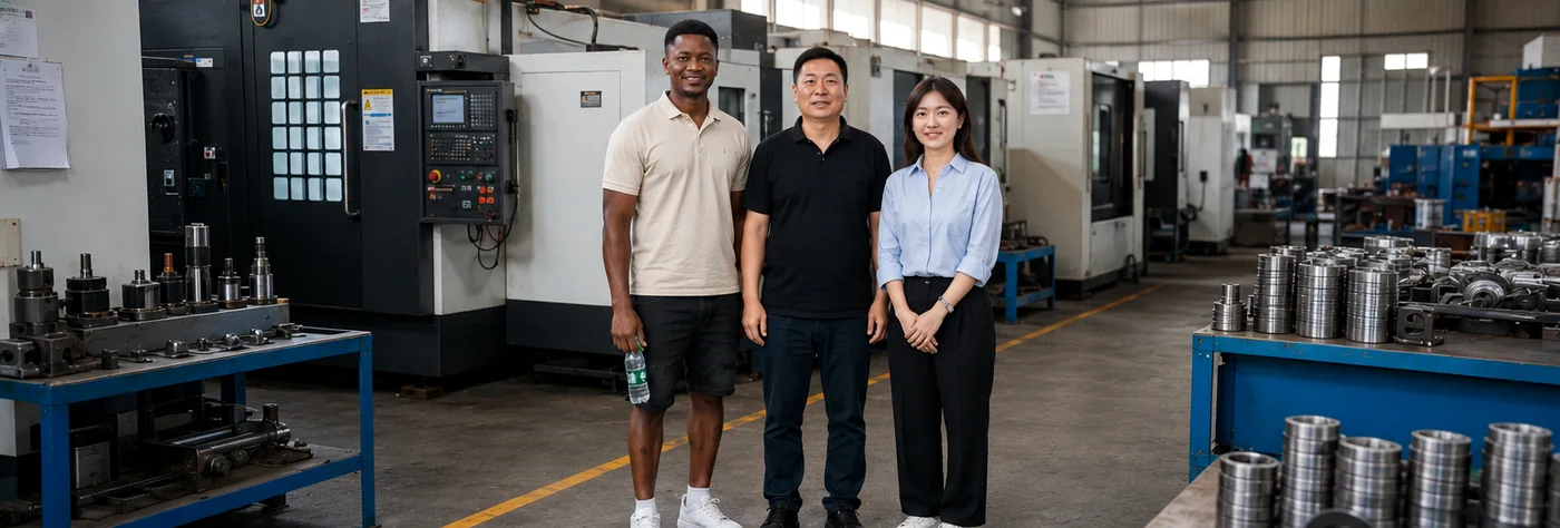 ChinaFactoryDesk visiting a CNC and mold workshop with factory staff in China